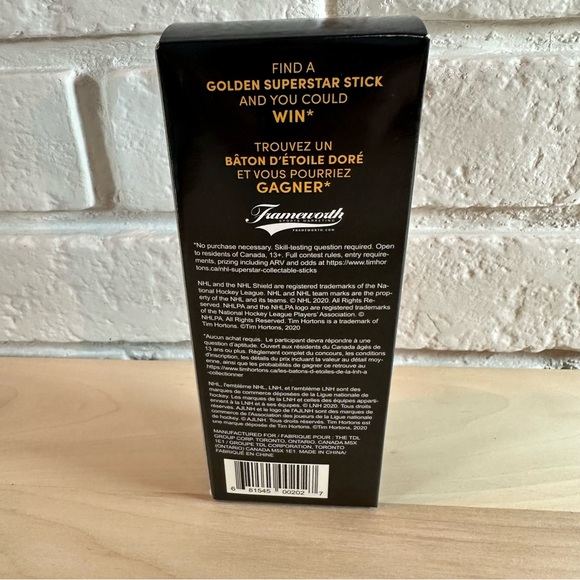 2021 Oilers Leon Draisaitl NHL Tim Hortons Superstar Collectable Stick Sealed - Picture 3 of 5